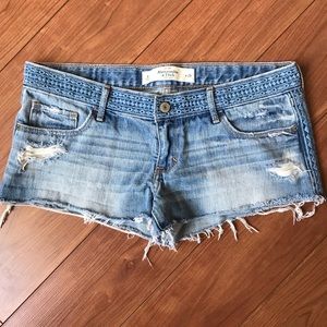 Abercrombie & Fitch Distressed Denim Shorts